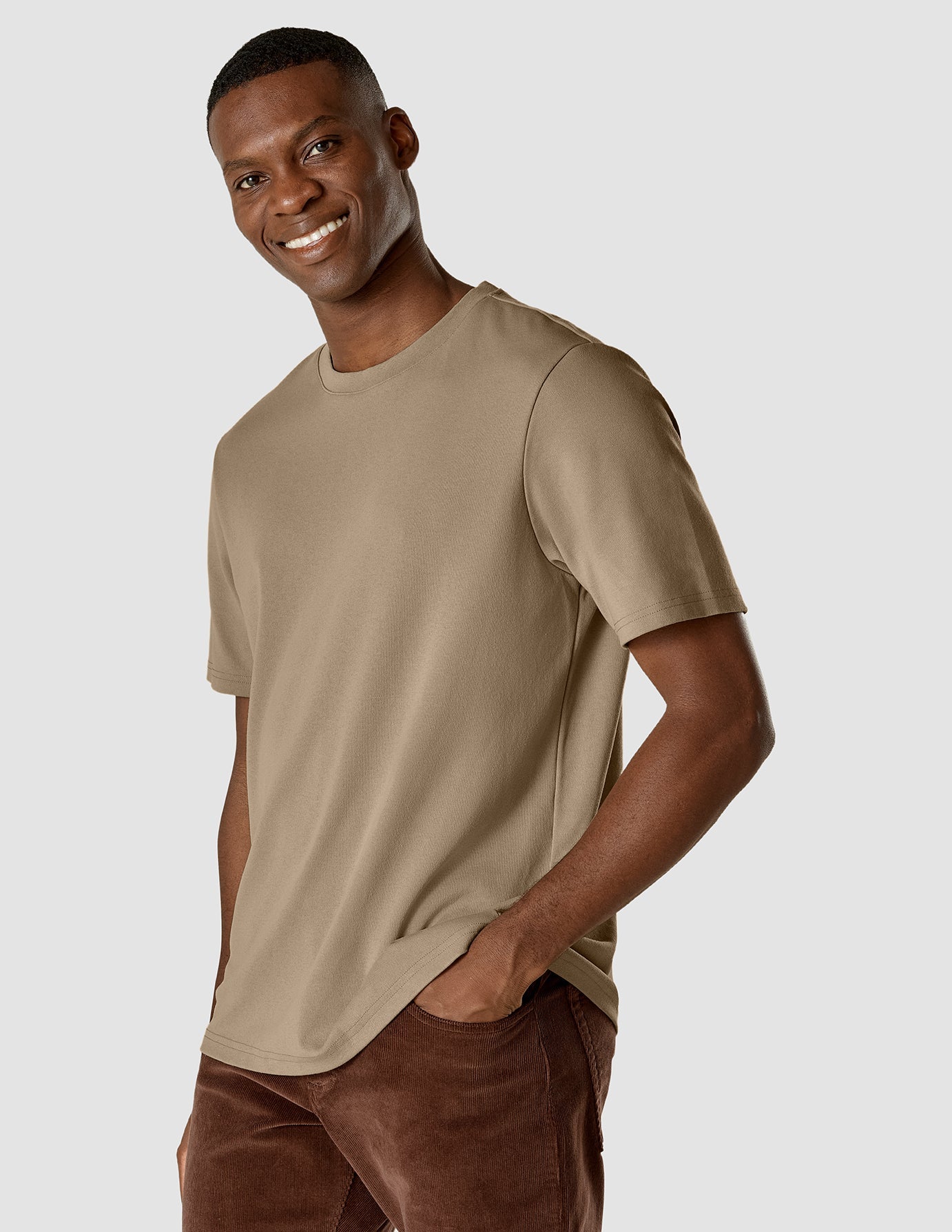 Heavy Box Fit T-shirt Khaki